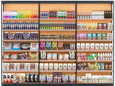现代超市商品陈列货架