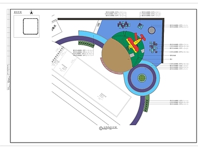 新式小区儿童活动区细部 施工图 游乐园