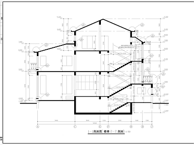 欧式独栋别墅建筑图 施工图