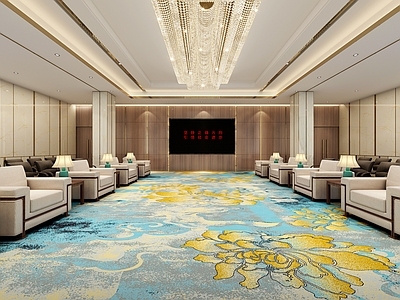 新中式会客厅 会议室 会客室