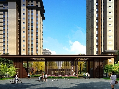新古典小区入口大门
