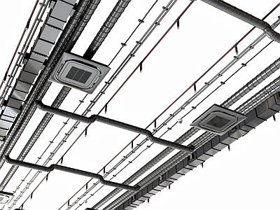 现代空调出风口 空调管道 风机盘管 天花机电空调 空调几点 喷淋烟感器