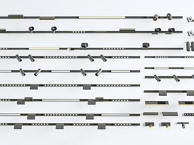 现代筒灯射灯 轨道射灯 磁吸轨道灯 线型灯 导轨灯 转向式