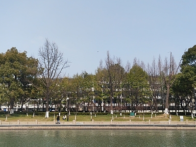 河边建筑风景 风景 建组风景