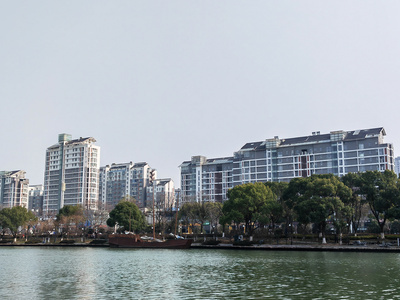 建筑风景 河对岸风景 城市风景