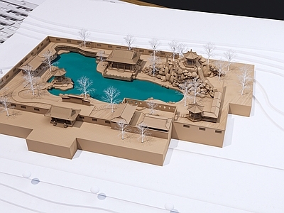 建筑手工模型 园林手工模型 古建手工模型 模型沙盘 园林沙盘