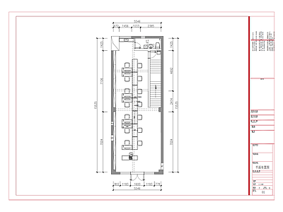 现代简约财会办公室 施工图