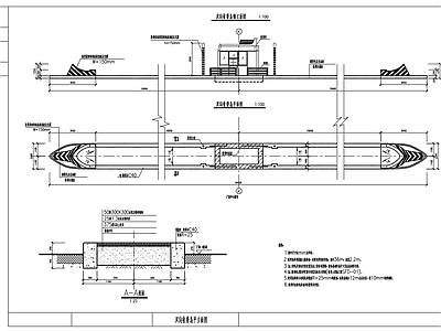 高速公路双向收费站 施工图