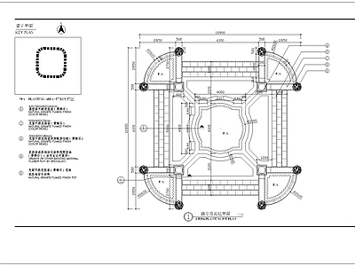 花坛及踏步细部 施工图