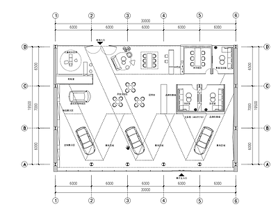 岚图新能源汽车展厅 施工图