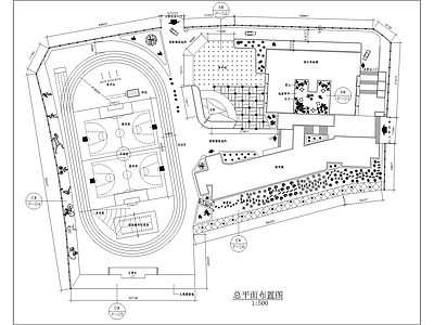 小学景观规划 施工图 校园景观
