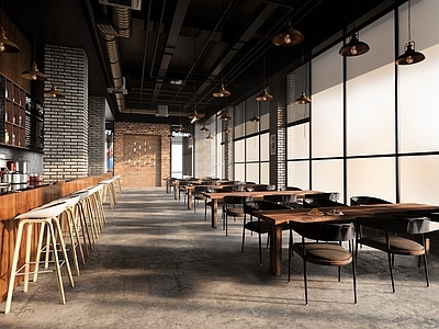 北欧西餐厅 茶餐厅咖啡厅 酒吧餐椅餐桌 吧椅吧凳 吊灯酒具吧台 摆件