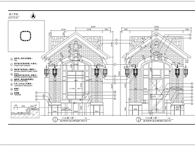 门卫亭细部 施工图 建筑通用节点