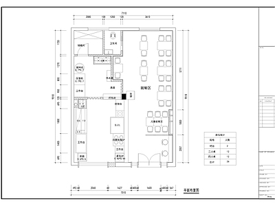 75平小吃店 施工图