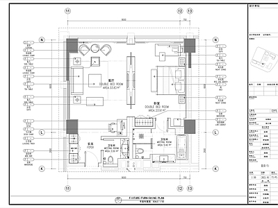 酒店客房 施工图