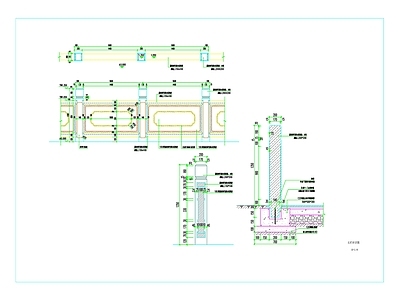 石栏杆标准段详图 施工图