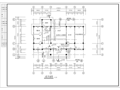 三层社区活动中心建筑 施工图