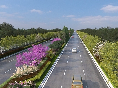 现代马路 路面