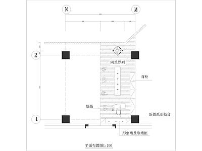 现代简约服装专卖店装 施工图