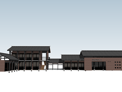 中式古建游客中心