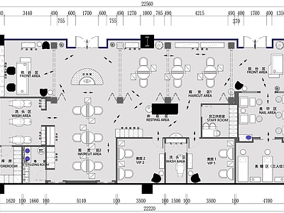 理发店平面布置图