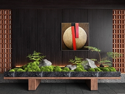 新中式盆栽造景