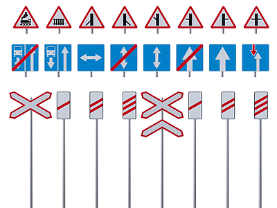 交通道路指示牌 路标