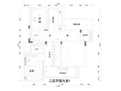 250平法式别墅平面图