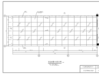桁架钢结构雨棚 施工图