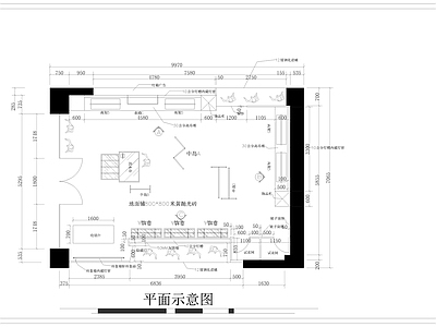 服装专卖店装修图 施工图