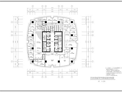 保险公司办公楼全套装修 施工图
