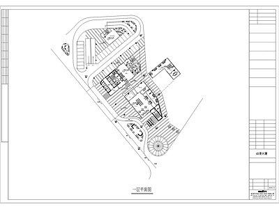 娱乐办公大楼建筑 施工图