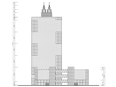 高层办公综合体建筑 施工图