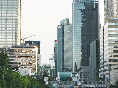 道路外景 城市 高层外景