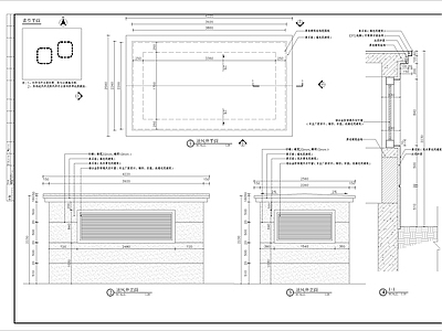 大型风井细部 施工图 建筑通用节点