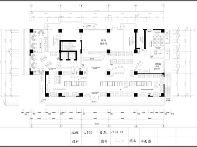 肯德基餐饮空间装修 施工图