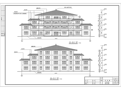 殡仪馆思亲楼建筑 施工图
