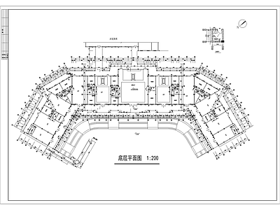 株洲悼念厅建筑 施工图