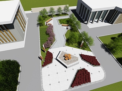现代口袋公园 街边小
