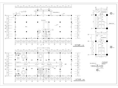 四层小型酒店综合楼建筑 施工图