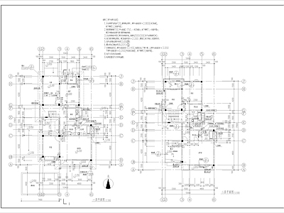 新古典六款别墅全套建筑 施工图