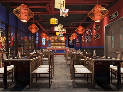 现代火锅店
