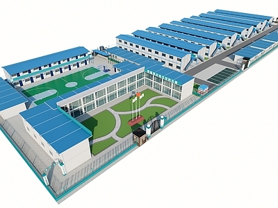 现代简模规划 工地临设 临时设施 工地办公区 生活区