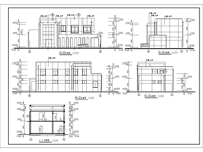 二层砖混结构302平米城市公厕建筑 施工图