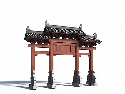 中式牌坊牌楼 石牌坊 景观大门 古街入口 古建门楼