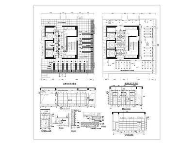 电梯厅装修详图 施工图 建筑通用节点