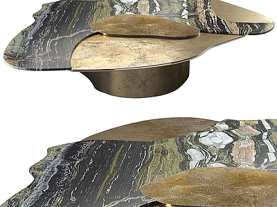 VincenzoDeCotiis现代轻奢茶几 金属茶几 异形茶几 异形茶几