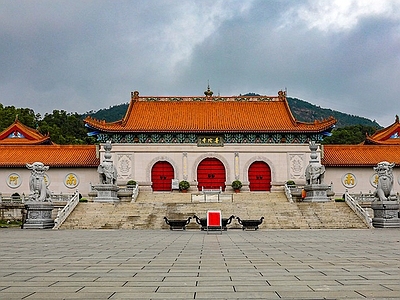 中式古建普陀寺建筑 施工图 古建