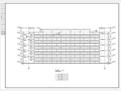 多层厂房建筑 施工图 工业建筑
