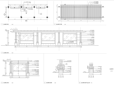 廊架详图 施工图